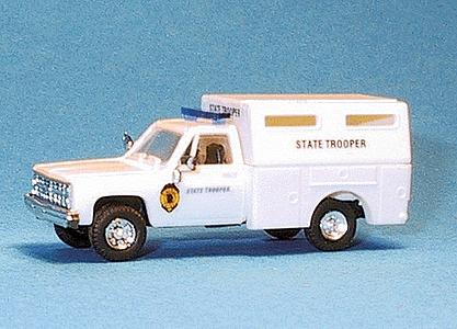 Trident Miniatures 90234 HO Scale Chevrolet Box Van - Emergency - Police Vehicles -- Kansas Highway Patrol