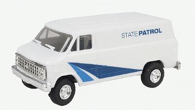 Trident Miniatures 90255 HO Scale Chevrolet Van (Limited-Run) - Emergency - Police Vehicles -- Colorado State Patrol