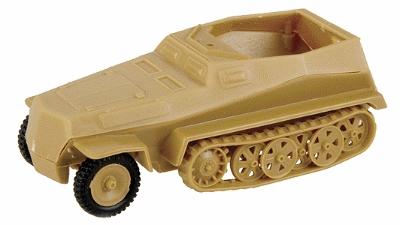 Trident Miniatures 90268 HO Scale Military - Former German Army WWII - SdKfz 250 Series Half-Tracks -- 250/10 Armored Personnel Carrier - Reconnaissance Platoon Leader Vehicle