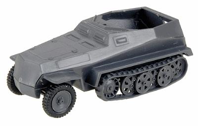 Trident Miniatures 90268G HO Scale Military - Former German Army WWII - SdKfz 250 Series Half-Tracks -- 10 Armored Personnel Carrier with 3.7cm PaK Anti-Tank Gun