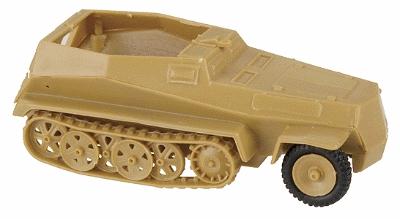 Trident Miniatures 90269 HO Scale Military - Former German Army WWII - SdKfz 250 Series Half-Tracks -- 250/11 Armored Personnel Carrier with Heavy Anti-Tank Rifle