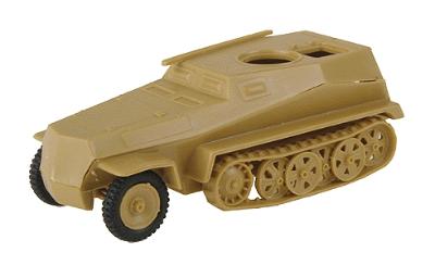 Trident Miniatures 90270 HO Scale Military - Former German Army WWII - SdKfz 253 Series Half-Tracks -- 253/5 Armored Personnel Carrier Observation Vehicle with Enclosed Body