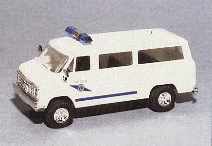 Trident Miniatures 90277 HO Scale Chevrolet Personnel Van (Limited-Run) - Emergency - Police Vehicles -- Washington State Patrol (white, Blue Stripe)