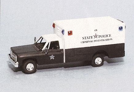Trident Miniatures 90281 HO Scale Chevrolet Pick-Up with Box Body (Limited-Run) - Emergency - Police Vehicles -- Oregon State Police - Crime Investigation Division