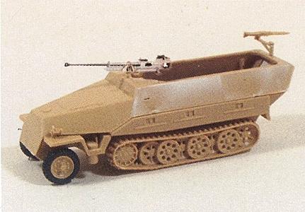 Trident Miniatures 90305 HO Scale Military - Former German Army WWII - SdKfz 251 Series Half-Tracks -- 251/1 Armored Personnel Carrier with Self-Propelled Anti-Tank Gun
