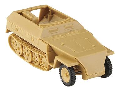 Trident Miniatures 90326 HO Scale Former German Army WWII - SdKfz 250 Series Half-Tracks -- 250/3 Armored Personnel Carrier - Command Vehicle