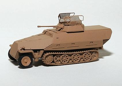 Trident Miniatures 90329 HO Scale Military - Former German Army WWII - SdKfz 251 Series Half-Tracks -- 251/23 Armored Personnel Carrier Model D with Open Top Turret & 2cm KwK Cannon