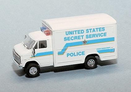Trident Miniatures 90347 HO Scale Chevrolet 1-Ton Cargo Van - Emergency - Police Vehicles -- United States Department of Homeland Security - Secret Service