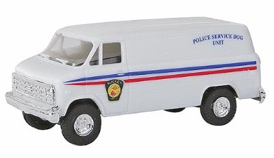 Trident Miniatures 90359 HO Scale Chevrolet Van - Emergency - Police Vehicles -- Sussex Police - Service Dog Unit