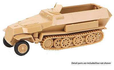 Trident Miniatures 90395 HO Scale Sdkfz 251 Series Half-Track - German Army - Kit -- 1 Model C Armored Personnel Carrier