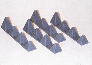 Trident Miniatures 96021 HO Scale Anti-Tank Obstacles - World War II -- Dragon's Teeth pkg(4)