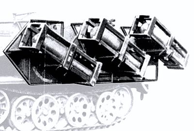 Trident Miniatures 96046 HO Scale Military Accessories -- Stuka zu Fuss Multiple-Rocket Launcher