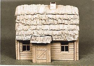 Trident Miniatures 99005 HO Scale Military - Resin Structure Castings -- Russian Farmhouse Cottage (Intact)