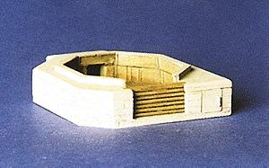 Trident Miniatures 99010 HO Scale Military - Resin Structure Castings -- Light Anti-Aircraft Gun Emplacement (Gun Sold Separately)