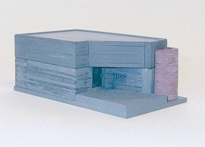 Trident Miniatures 99020 HO Scale Military - Resin Structure Castings -- R23 Concrete Machine Gun Bunker