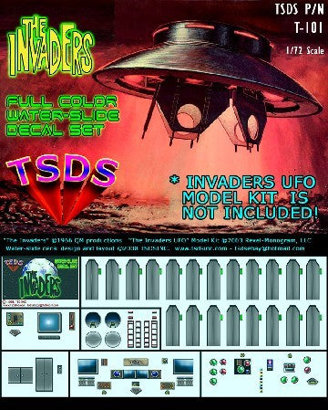 TSDS 101 1/72 The Invaders UFO Decal Set