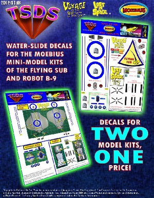 TSDS 103 1/128 Mini Flying Sub & LiS Robot Decal Set for MOE