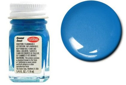 Testors 1110 1/4oz. Bottle Finishing Enamel Gloss Blue (6/Bx)