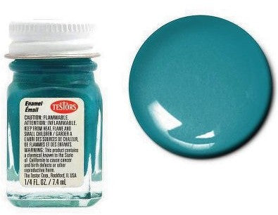 Testors 1193 1/4oz. Bottle Finishing Enamel Gloss Teal (6/Bx)