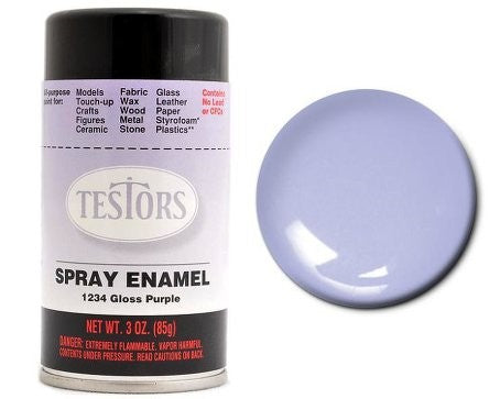 Testors 1234 3oz. Spray Finishing Enamel Gloss Purple