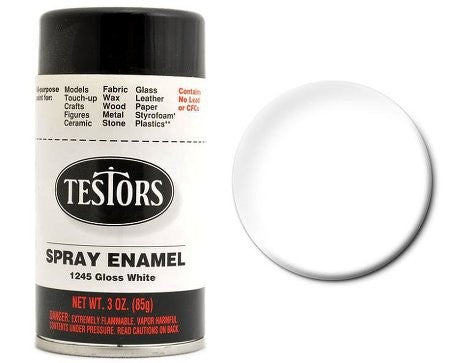 Testors 1245 3oz. Spray Finishing Enamel Gloss White