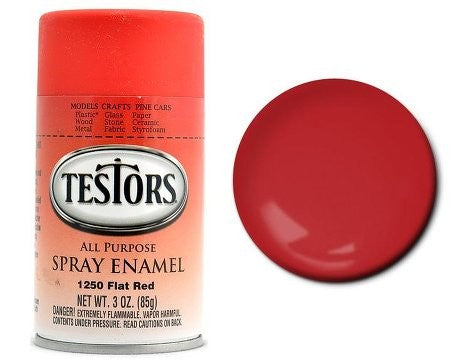 Testors 1250 3oz. Spray Finishing Enamel Flat Red
