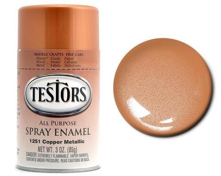 Testors 1251 3oz. Spray Finishing Enamel Metallic Copper