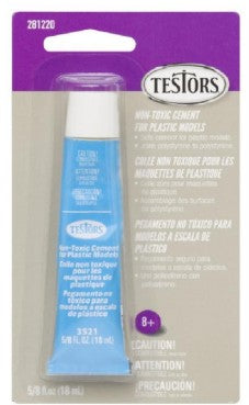 Testors 281220 5/8oz. Tube Non-Toxic Plastic Cement (12/Bx)