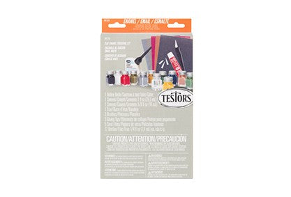 Testors 281232 Flat Enamel Finishing Set