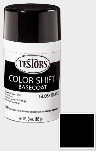 Testors 340912 3oz. Spray Color Shift Enamel Black Basecoat