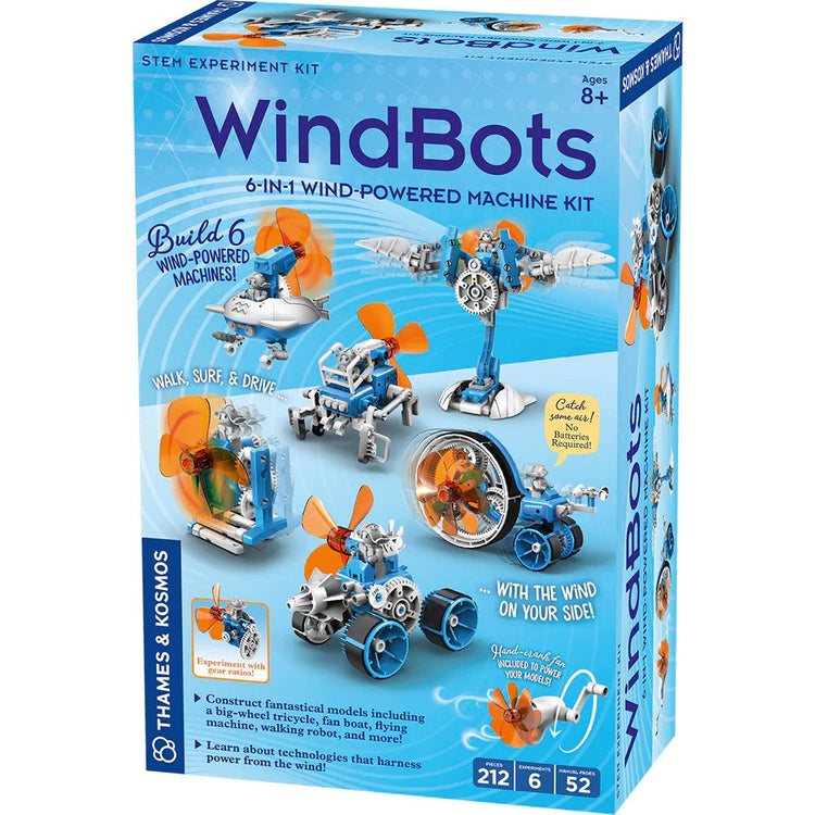 Thames & Kosmos 550047 WindBots Powered Machines 6-in-1 Model STEM Experiment Kit