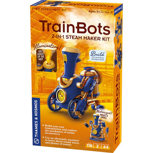 Thames & Kosmos 550052 TrainBots 2-in-1 Steam Maker STEM Experiment Kit