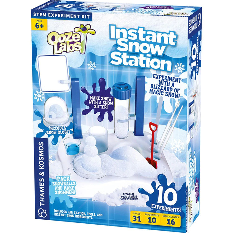 Thames & Kosmos 550053 Ooze Labs Instant Snow Station STEM Experiment Kit