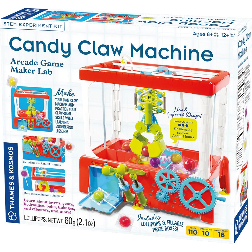 Thames & Kosmos 550103 Candy Claw Machine Arcade Game Maker Lab STEM Experiment Kit