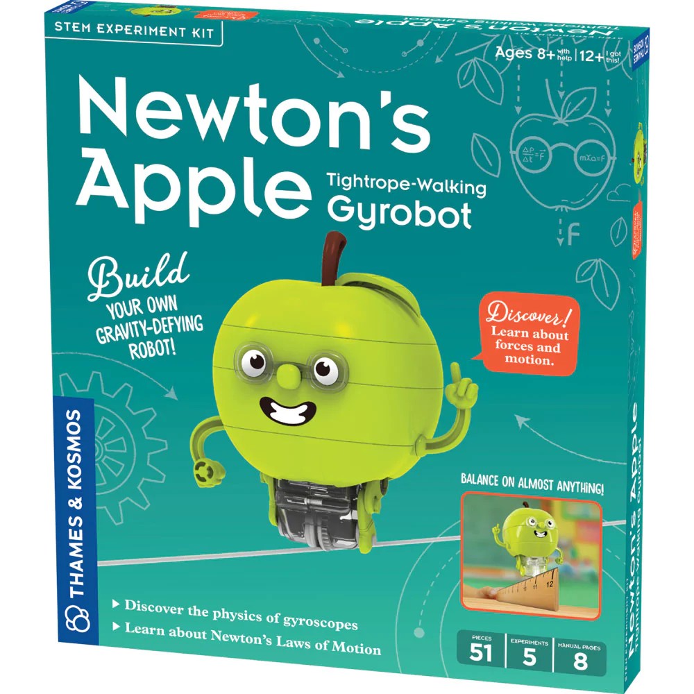 Thames & Kosmos 620304 Newton's Apple Tightrope Walking Gyrobot STEM Experiment Kit