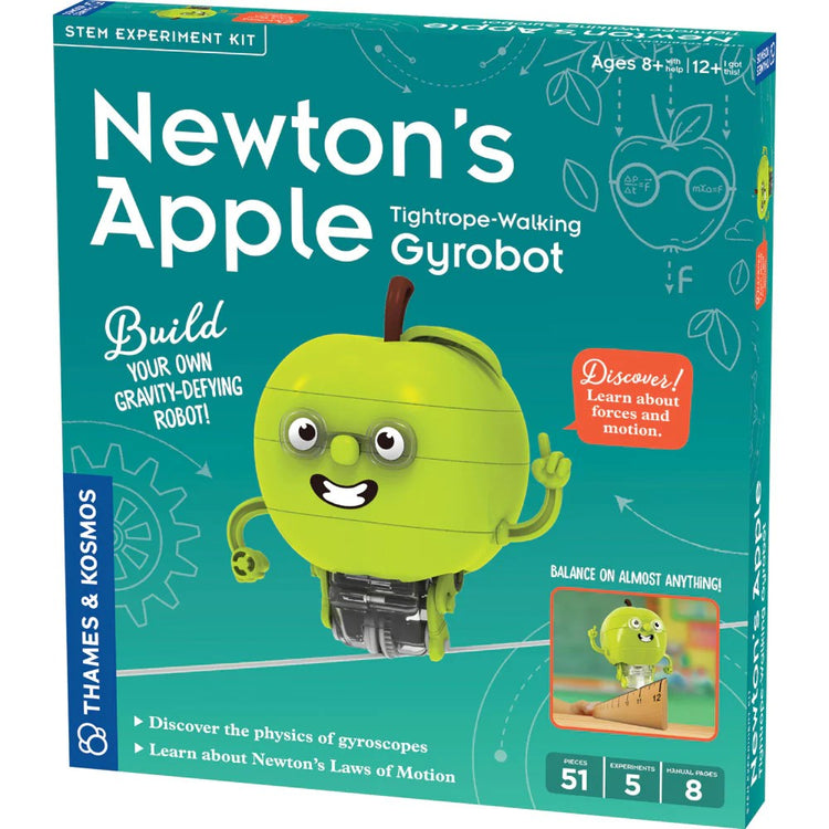 Thames & Kosmos 620304 Newton's Apple Tightrope Walking Gyrobot STEM Experiment Kit