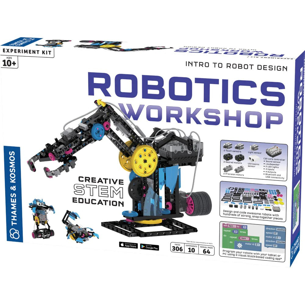 Thames & Kosmos 620377 Robotics Workshop Intro to Robot Design STEM Experiment Kit