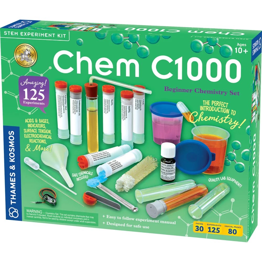 Thames & Kosmos 640118 Chem C1000 Chemistry STEM Experiment Kit (Not be sold in Canada)