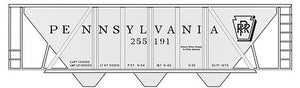 Tichy Trains 10003 HO Scale Railroad Decal Set -- Pennsylvania Railroad Class H-30 Hopper Gray w/Roman Lettering