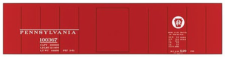Tichy Trains 10011N6 N Scale Railroad Decal Set 6-Pack -- Pennsylvania Railroad Class X-29 Boxcar