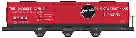 Tichy Trains 10014O O Scale Railroad Decal Set -- Barrett Tank Car
