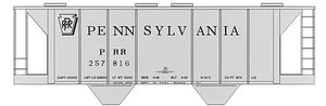 Tichy Trains 10016 HO Scale Railroad Decal Set -- Pennsylvania Railroad Class H-34C Covered Hopper