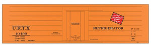 Tichy Trains 10019 HO Scale Railroad Decal Set -- Milwaukee Road/URTX Ribbed-Side Reefers