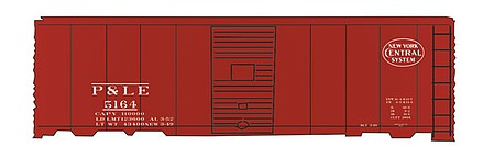 Tichy Trains 10035N N Scale Railroad Decal Set -- Pittsburgh & Lake Erie Rebuilt USRA 40' Boxcar (NYC System Logo)