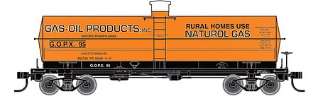 Tichy Trains 10047S S Scale Railroad Decal Set -- Gas-Oil Products GOPX 8,000-Gallon LPG Tank Car