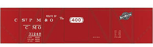 Tichy Trains 10119 HO Scale Railroad Decal Set -- Chicago, St. Paul, Minneapolis & Omaha 40' Single-Sheathed Wood Boxcar (CNW