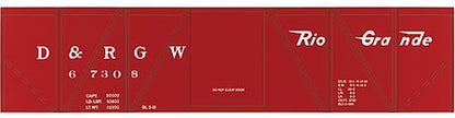 Tichy Trains 10126 HO Scale Railroad Decal Set -- Denver & Rio Grande Western 40' Single-Sheathed Wood Boxcar (Flying Grande)