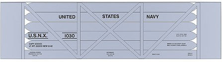 Tichy Trains 10127 HO Scale Railroad Decal Set -- U.S. Navy Helium Tank Car (Silver Car)