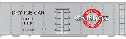 Tichy Trains 10134 HO Scale Railroad Decal Set -- Cardox CDCX Dry-Ice Reefer