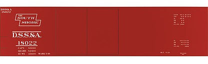 Tichy Trains 10136 HO Scale Railroad Decal Set -- Duluth, South Shore & Atlantic 40' Double-Door Steel Boxcar